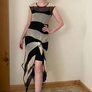 Knit Dress with Slip Eva Franco Sample